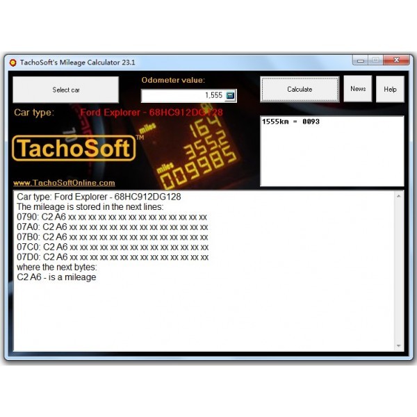 Tachosoft Mileage Calculator 23.1
